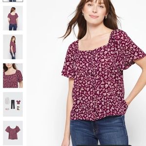 Stitch Fix Lush square neck blouse